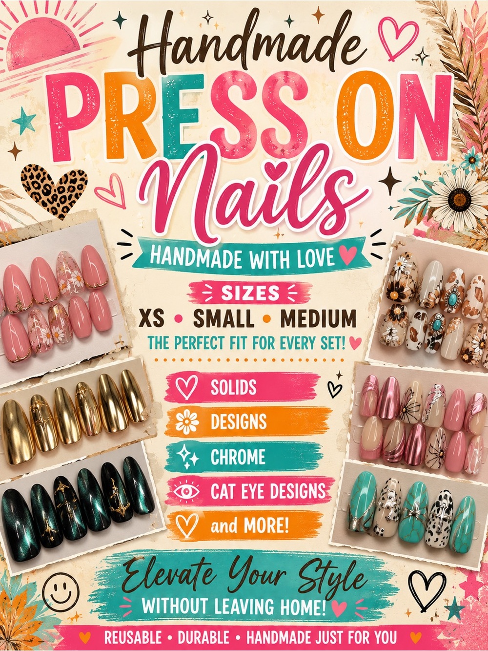 LIVE LISTING Handmade Press On Nails -
